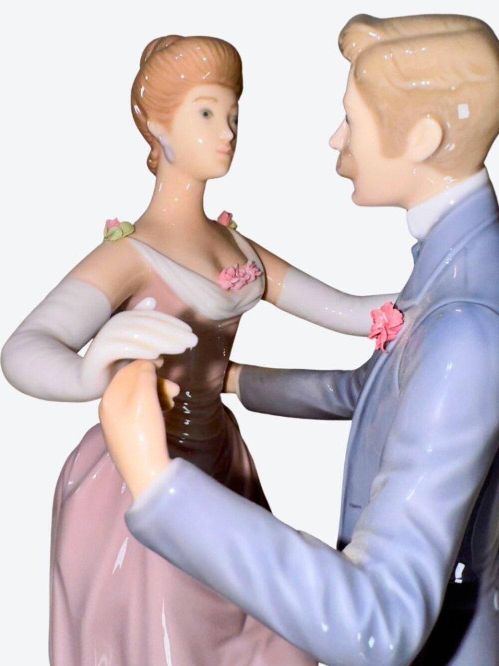 LLADRÓ Ballroom Dancing Couple Porcelain Figurine Retired Spain - Picture 8 of 15